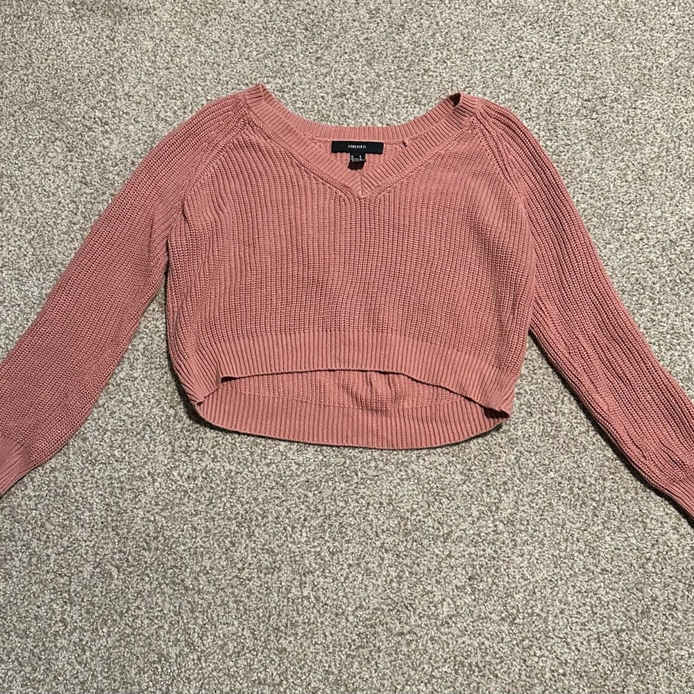 Forever21 Cropped Knit Sweater